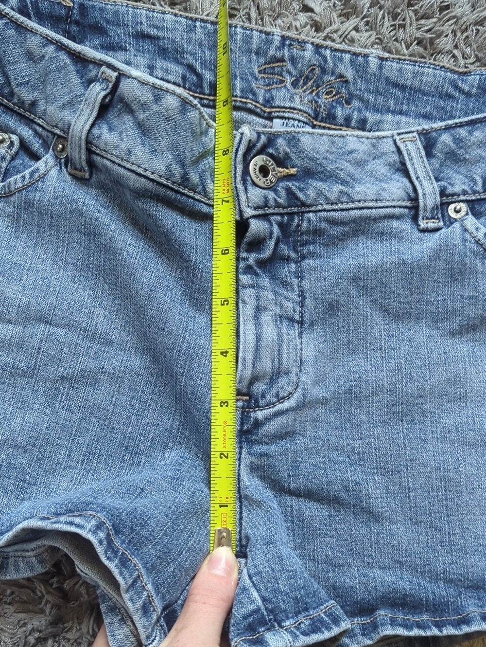 Silver Jeans Light Blue Denim Women’s Shorts Size 32" - Picture 6 of 9